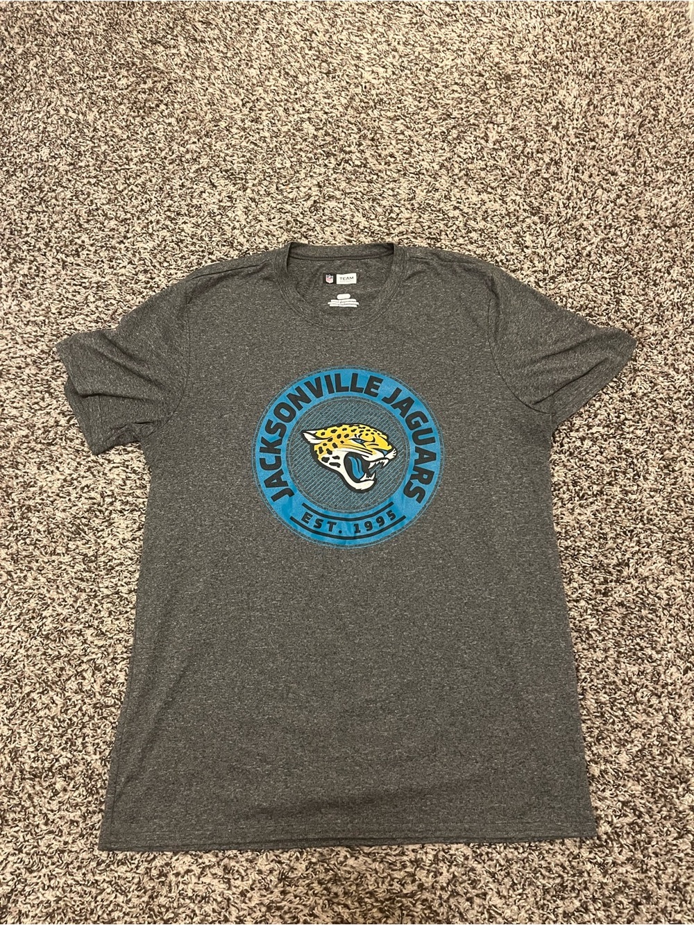 NFL Jacksonville Jaguars Men's Gray Graphic Tee